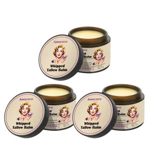 Baume suif Amococo hydratation lavande visage corps lèvres