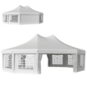 Tente événement 29'x21' 2 portes, blanc