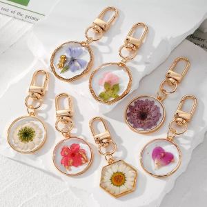 Porte-clés acrylique écologique avec gland et anneau