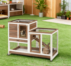 Cage Lapin Bois Surélevée