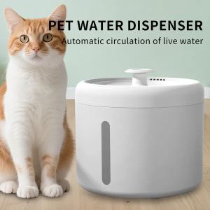 Fontaine eau chat USB 2500ML pompe circulation silencieuse