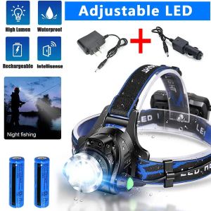 Lampe frontale LED rechargeable camping travail