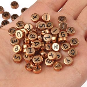 800 perles alphabet argent doré bronze bijoux