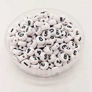 800 perles alphabet rondes blanches lettres stylisées