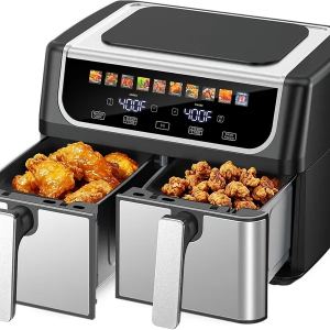 Friteuse air dual panier 9,5 pte contrôle indépendant