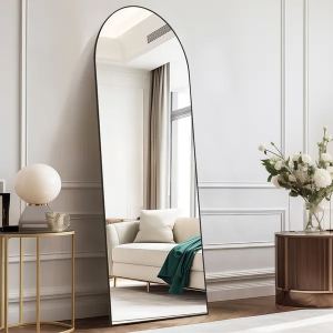 Miroir plancher cadre aluminium 21x64 po