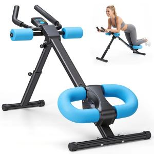 Machine abdominale ajustable, équipement gym maison, 440 lb, écran LCD