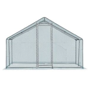Poulailler métal 10x10 po avec toit