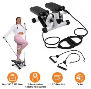 Stepper exercice mini escalier, bandes résistance, 330,7lbs max