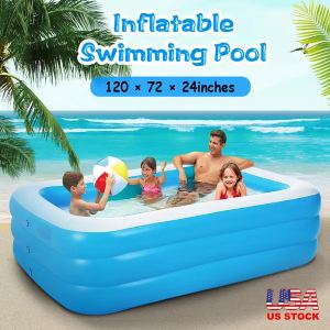 Piscine gonflable 120x72x24po enfants adultes extérieur jardin