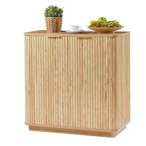 Buffet latéral 31.5po design vague chêne