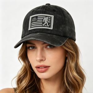 2pc casquette baseball Bigfoot drapeau américain vintage