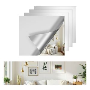 Ensemble 4 miroirs verres sans cadre longueur complète