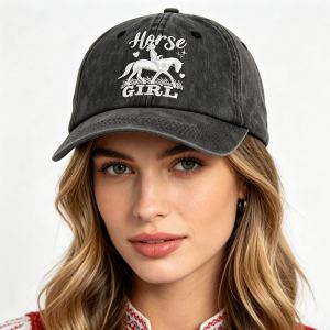 Casquette baseball vintage motif cheval