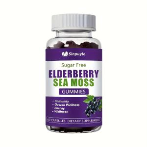 Gummies sureau sans sucre, immunité et énergie, 60