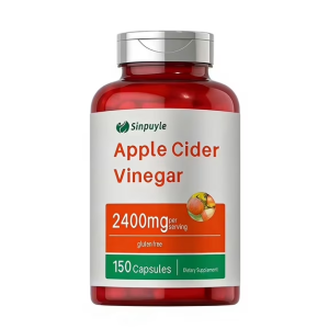 Vinaigre de cidre 2400mg, 150 capsules, digestion et poids