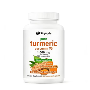 Curcumine curcuma 1000mg, gingembre, poivre noir, santé articulaire