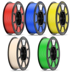 PLA 5-pack filament imprimante 3D 1.75mm, 5 rouleaux assortis