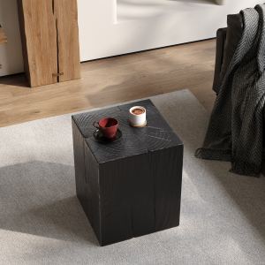 Table d'appoint carrée bois 18"H, usage intérieur