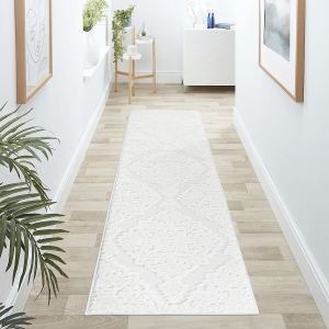 Step Collection Tapis coureur médaillon crème 2'2''x8' intérieur