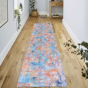 MAVAL Tapis lavable 2'6" X 10', multi-couleur
