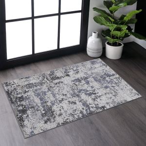 PAYAS tapis 2X3 gris abstrait denim