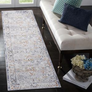 PAYAS Tapis couloir 2x8 ivoire gris traditionnel