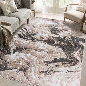 PAYAS tapis zone 6X9 brun abstrait