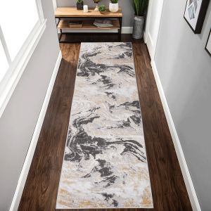 PAYAS tapis coureur 2X8 gris abstrait