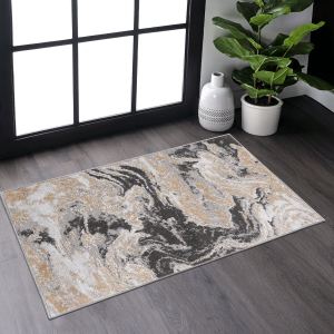 PAYAS 2X3 tapis motif abstrait gris