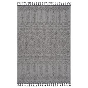 Tapis intérieur/extérieur Guros 8X10, blanc, traditionnel