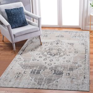 PAYAS Collection 8x10 tapis crème beige médaillon