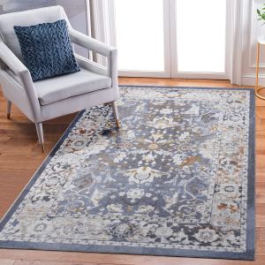 PAYAS Tapis traditionnel 8x10 bleu