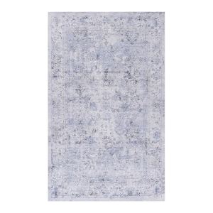 MAVAL Tapis lavable 2'x3' bleu crème