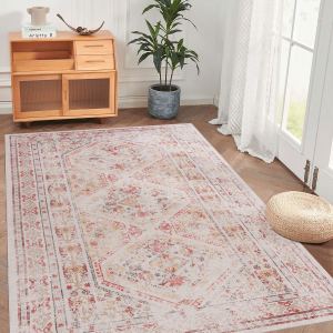 MAVAL Tapis lavable 8x10 beige