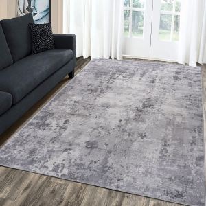 MARFI Tapis 8x10 gris clair abstrait