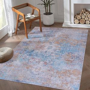MAVAL tapis lavable 5x8 jaune