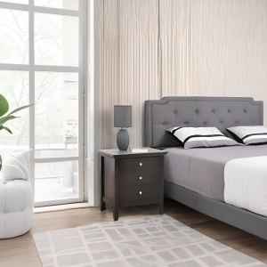 Table de nuit décontractée noire pour chambre