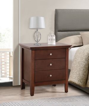 Hammond G5425-N Table de nuit 3 tiroirs cappuccino