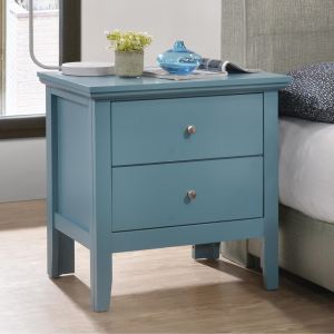 Table chevet teal tiroirs