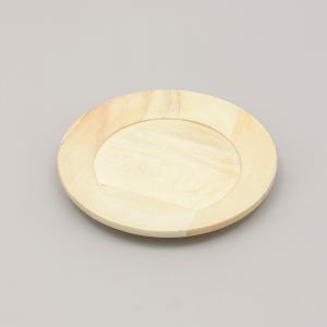 Assiette de présentation 13" bois, set de table artisanal
