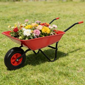 Brouette acier roue pneumatique 12po - Jardin