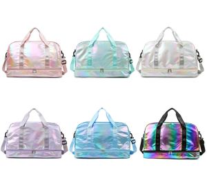 Sac de sport holographique nacré capacité grande séparation humide