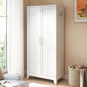 Armoire métal 2 portes 71 po, rangement portable chambre