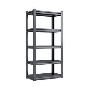 Étagères métal 5 niveaux 63 H 2000LBS garage 31,5 L x 15,7 P noir