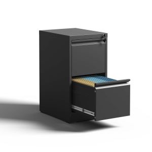 Classeur vertical métal 2 tiroirs verrouillable bureau
