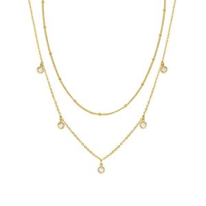 Collier chaîne goutte d'eau