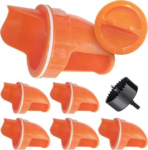 Mangeoire poule étanche 6 pack, gravité, facile nettoyage