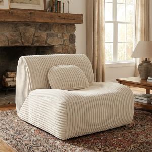 Sofa lounge beige 102x91x75cm mousse confortable