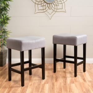 ZUMA KD Tabouret comptoir sans dossier ensemble 2 pcs